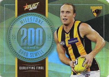 2015 Select AFL Champions - Milestone Game Foils #MG47 Brad Sewell Front